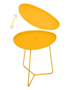 NIEDRIGER TISCH, ABNEHMBARE PLATTE 55 X 44.5 CM
